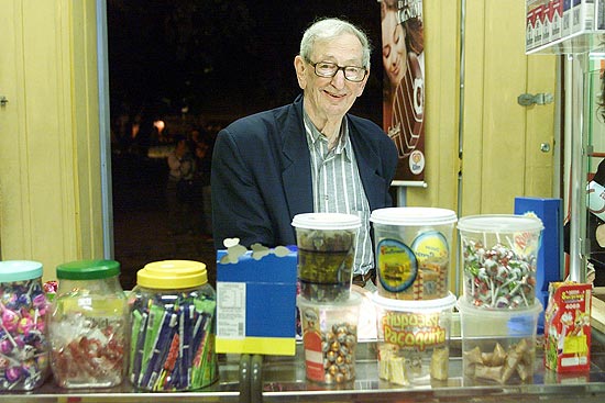 Historiador inglês Eric Hobsbawm durante sua passagem pela Flip de 2003