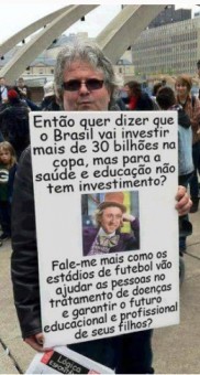 protesto saúde e educacao x copa